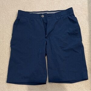 Under Armour Dark Blue Flat Front Shorts